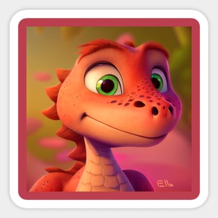 Baby Dinosaur Dino Bambino - Ella Sticker